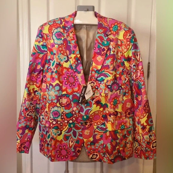 💵NWT 💵 Mr Turk Men's Isla Floral Thurston Blazer size 44